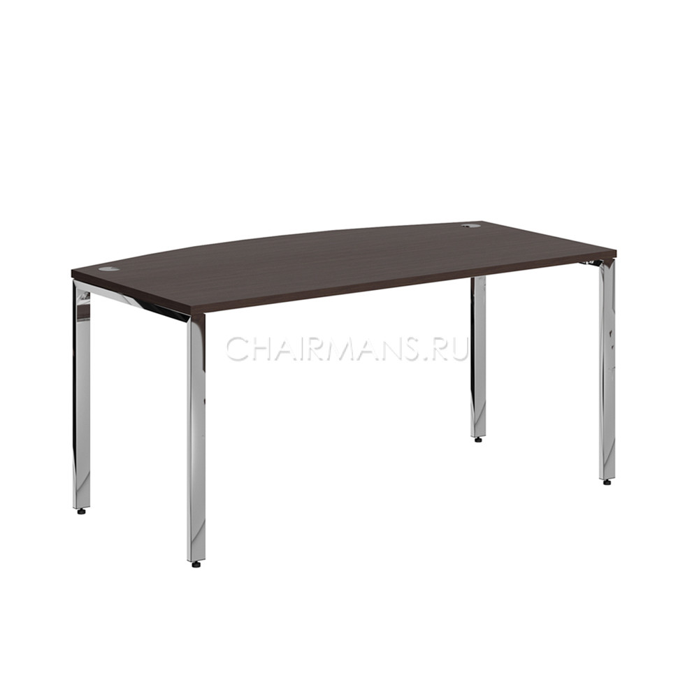 Стол руководителя Skyland XTEN GLOSS XGET 169 легно темный/нержавейка полированная