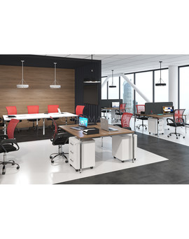 Стол прямой Skyland XTEN GLOSS XGST 167 бук тиара/нержавейка, изображение 4