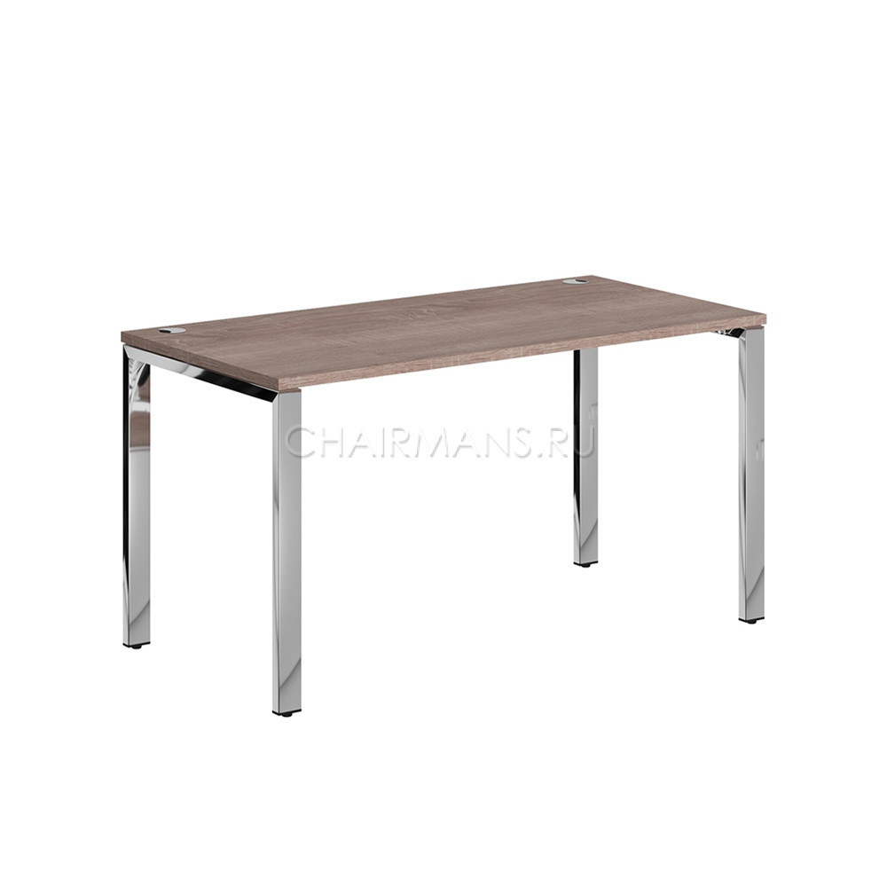 Кликните для увеличения изображения Стол прямой Skyland XTEN GLOSS XGST 147.1 дуб сонома/нержавеющая сталь
