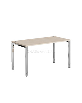 Стол прямой Skyland XTEN GLOSS XGST 147.1 бук тиара/нержавеющая сталь, изображение 1