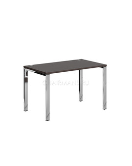 Стол прямой Skyland XTEN GLOSS XGST 127.1 легно темный/нержавеющая сталь, изображение 1