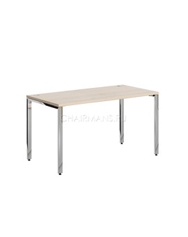 Стол прямой Skyland XTEN GLOSS XGST 147 бук тиара/нержавейка, изображение 1