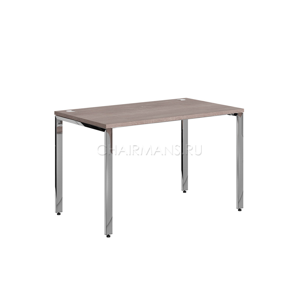 Стол прямой Skyland XTEN GLOSS XGST 127 дуб сонома/нержавейка