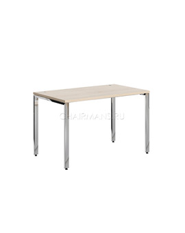 Стол прямой Skyland XTEN GLOSS XGST 127 бук тиара/нержавейка, изображение 1