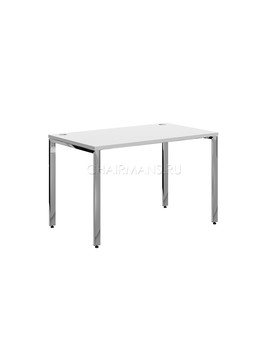 Стол прямой Skyland XTEN GLOSS XGST 127 белый/нержавейка, изображение 1