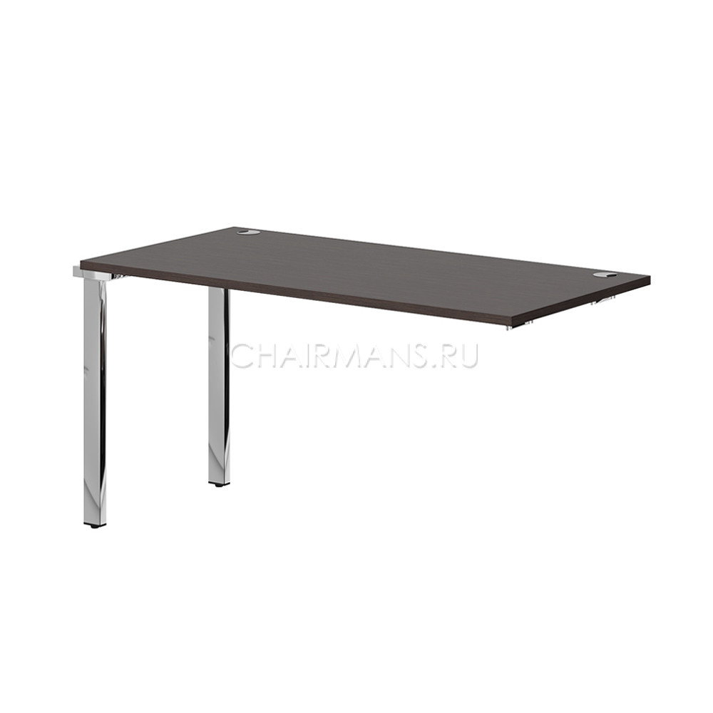 Кликните для увеличения изображения Стол промежуточный Skyland XTEN GLOSS XIGST 1470.1 легно темный/нержавеющая сталь