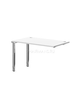 Стол промежуточный Skyland XTEN GLOSS XIGST 1270.1 белый/нержавеющая сталь, изображение 1