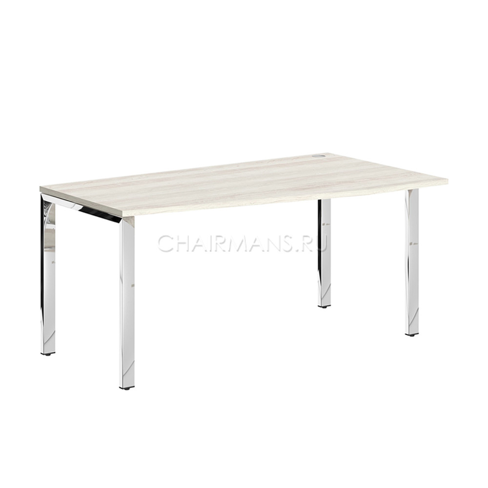 Кликните для увеличения изображения Стол письменный Skyland XTEN GLOSS XGCT 169.1 R сосна эдмонт/нержавейка полированная