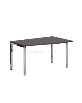 Стол письменный Skyland XTEN GLOSS XGCT 149.1 R легно темный/нержавеющая сталь, изображение 1