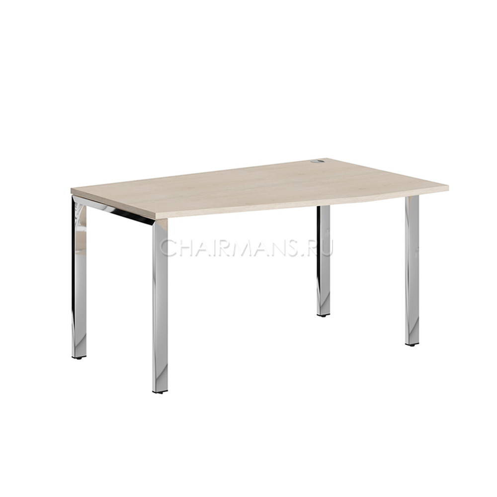 Кликните для увеличения изображения Стол письменный Skyland XTEN GLOSS XGCT 149.1 R бук тиара/нержавеющая сталь