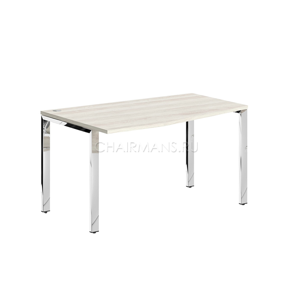 Кликните для увеличения изображения Стол письменный Skyland XTEN GLOSS XGCT 149.1 L сосна эдмонт/нержавейка полированная