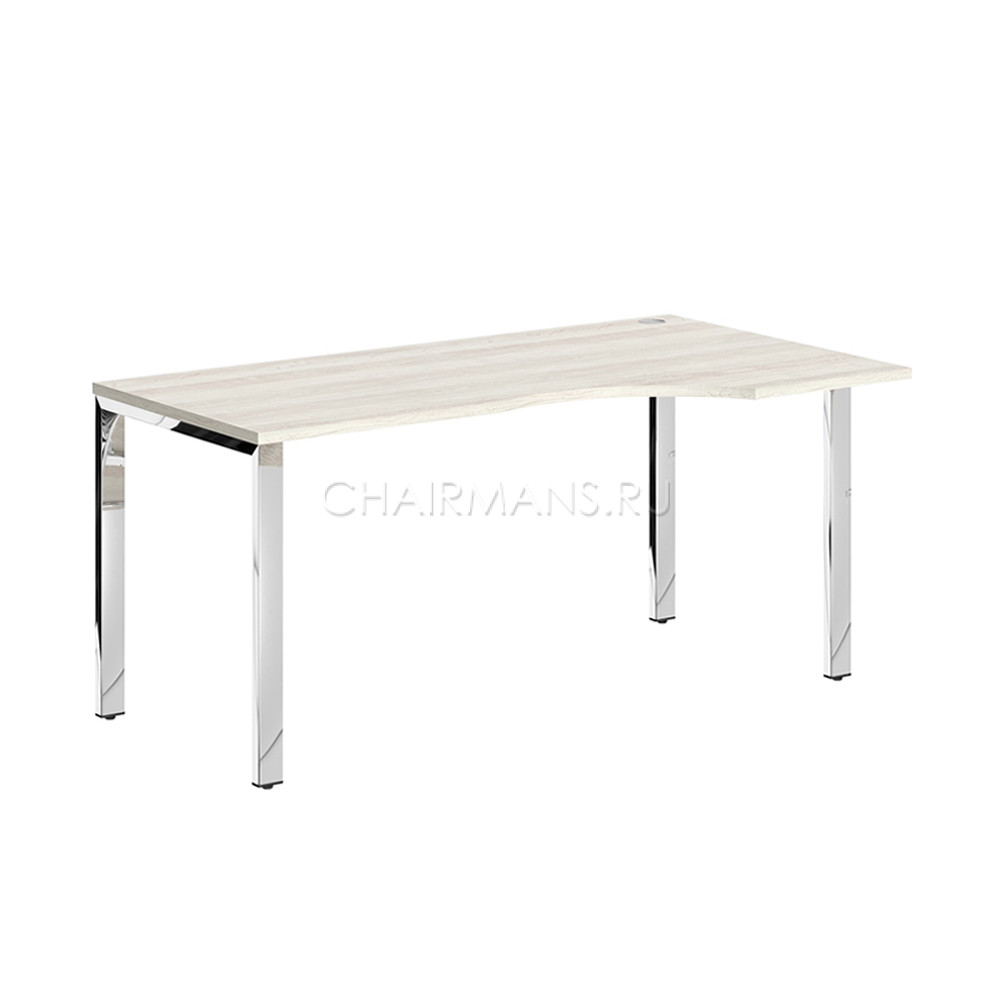 Кликните для увеличения изображения Стол письменный Skyland XTEN GLOSS XGCET 169.1 R сосна эдмонт/нержавейка полированная