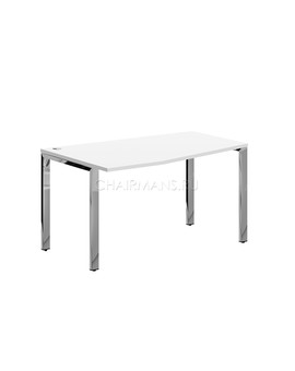 Стол письменный Skyland XTEN GLOSS XGCT 149.1 L белый/нержавеющая сталь, изображение 1