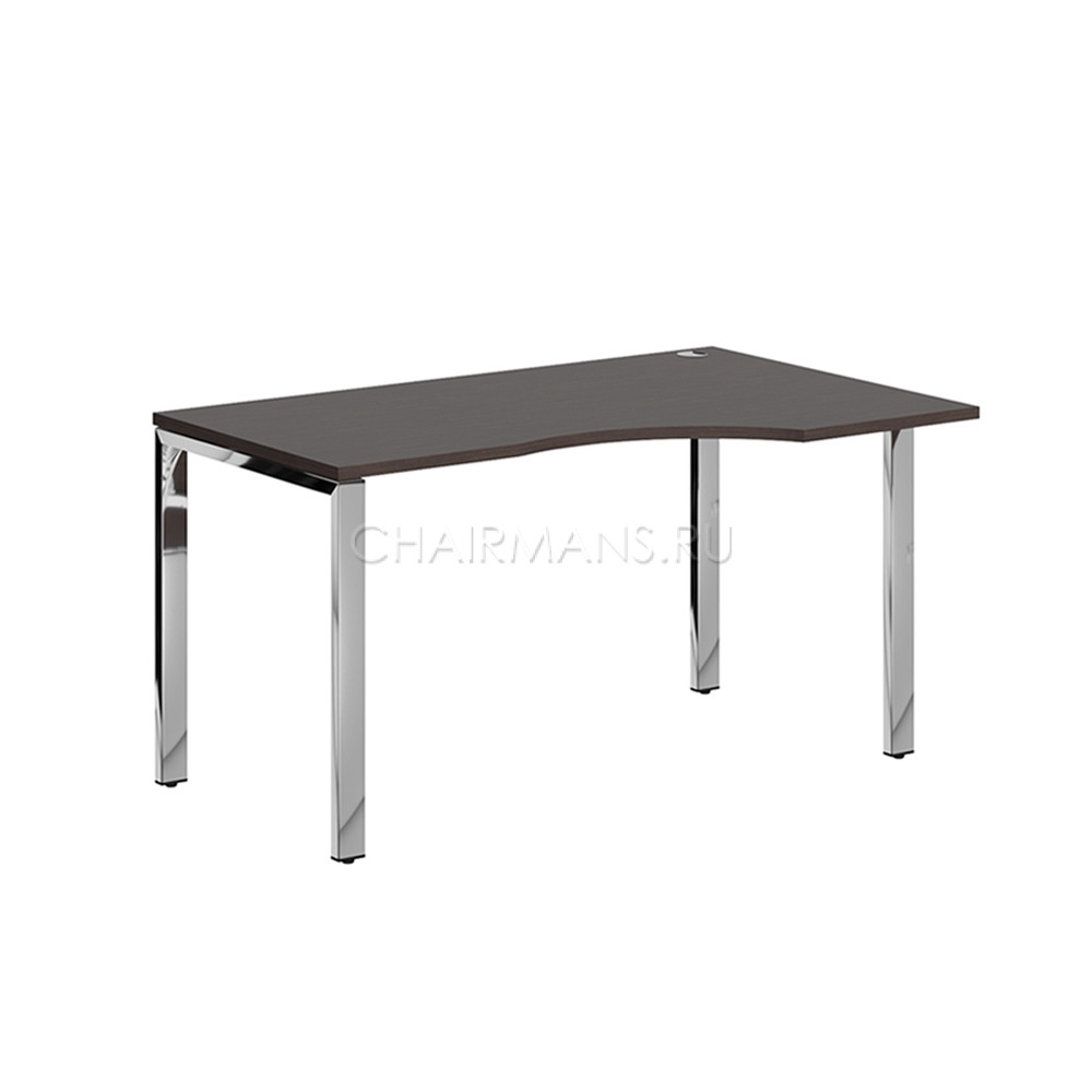 Кликните для увеличения изображения Стол письменный Skyland XTEN GLOSS XGCET 149.1 R легно темный/нержавеющая сталь
