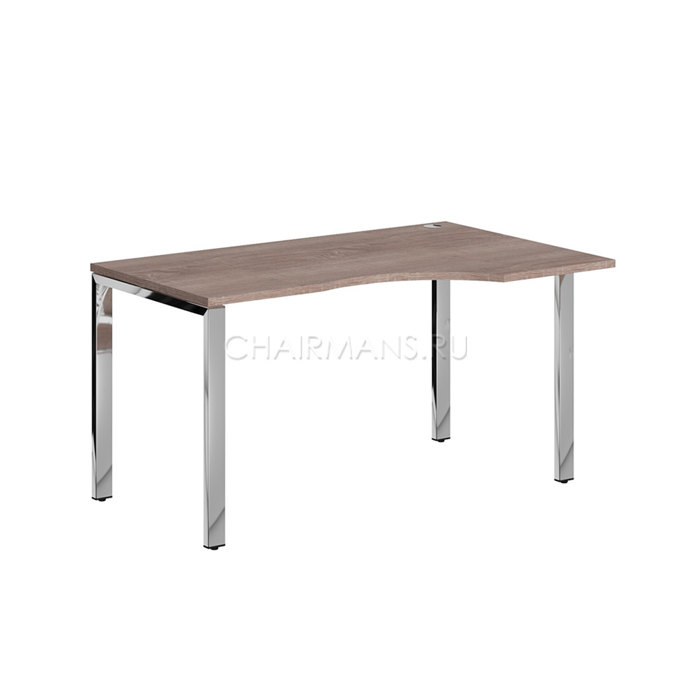 Кликните для увеличения изображения Стол письменный Skyland XTEN GLOSS XGCET 149.1 R дуб сонома/нержавеющая сталь