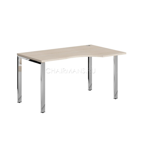 Стол письменный Skyland XTEN GLOSS XGCET 149.1 R бук тиара/нержавеющая сталь