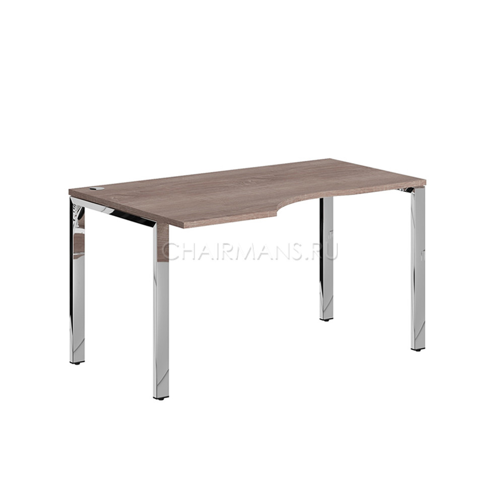 Кликните для увеличения изображения Стол письменный Skyland XTEN GLOSS XGCET 149.1 L дуб сонома/нержавеющая сталь