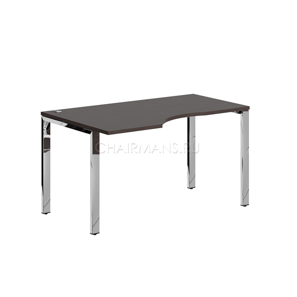 Кликните для увеличения изображения Стол письменный Skyland XTEN GLOSS XGCET 149.1 L легно темный/нержавеющая сталь