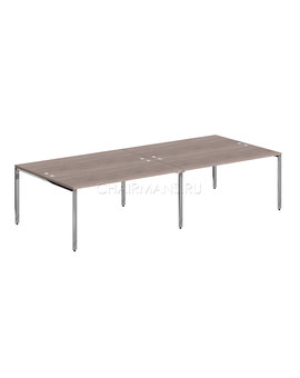 Стол 4-х местный Skyland XTEN GLOSS XGWST 3214 дуб сонома/нержавейка, изображение 1
