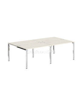 Стол 4-х местный Skyland XTEN GLOSS XGWST 2414.1 сосна эдмонт/нержавейка полированная, изображение 1