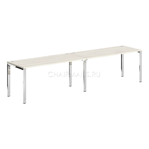 Стол 2-х местный Skyland XTEN GLOSS XGWST 3270.1 сосна эдмонт/нержавейка полированная