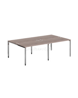 Стол 4-х местный Skyland XTEN GLOSS XGWST 2414 дуб сонома/нержавейка, изображение 1
