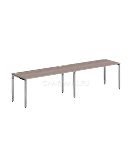 Стол 2-х местный Skyland XTEN GLOSS XGWST 3270 дуб сонома/нержавейка, изображение 1