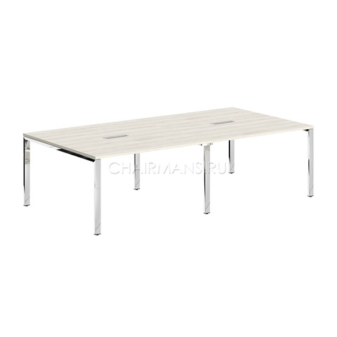 Конференц стол Skyland XTEN GLOSS XGSCT 2714.1 сосна эдмонт/нержавейка полированная