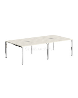 Конференц стол Skyland XTEN GLOSS XGSCT 2714.1 сосна эдмонт/нержавейка полированная, изображение 1