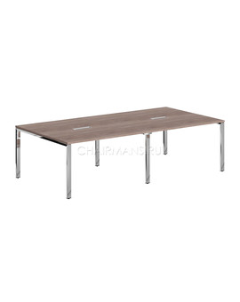 Конференц стол Skyland XTEN GLOSS XGSCT 2714.1 дуб сонома/нержавеющая сталь, изображение 1