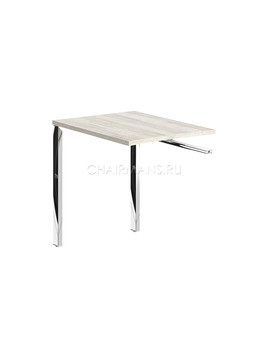 Брифинг-приставка Skyland XTEN GLOSS XGR 889.1 сосна эдмонт/нержавейка полированная, изображение 1