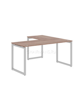 Стол угловой Skyland XTEN-Q XQCT 1615 дуб сонома/алюминий, изображение 1