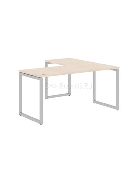 Стол угловой Skyland XTEN-Q XQCT 1615 бук тиара/алюминий, изображение 1