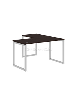 Стол угловой Skyland XTEN-Q XQCT 1415 легно темный/алюминий, изображение 1