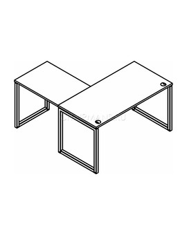 Стол угловой Skyland XTEN-Q XQCT 1415 бук тиара/алюминий, изображение 3
