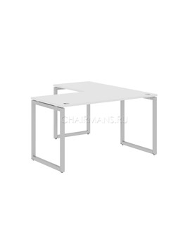 Стол угловой Skyland XTEN-Q XQCT 1415 белый/алюминий, изображение 1