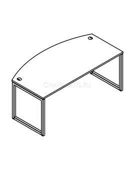 Стол руководителя Skyland XTEN-Q XQET 189 дуб сонома/белый, изображение 2
