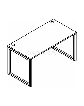 Стол прямой Skyland XTEN-Q XQST 127 дуб сонома/антрацит, изображение 2