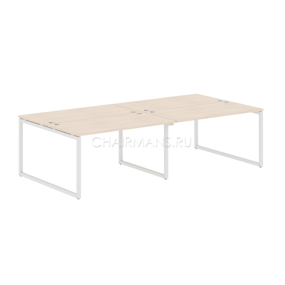 Кликните для увеличения изображения Стол 4-х местный Skyland XTEN-Q XQWST 2814 бук тиара/белый