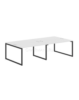 Стол 4-х местный Skyland XTEN-Q XQWST 2814 белый/антрацит, изображение 1