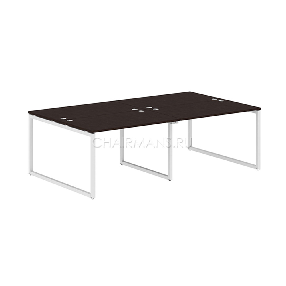 Кликните для увеличения изображения Стол 4-х местный Skyland XTEN-Q XQWST 2414 легно темный/белый