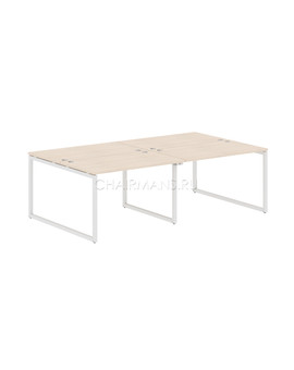 Стол 4-х местный Skyland XTEN-Q XQWST 2414 бук тиара/белый, изображение 1