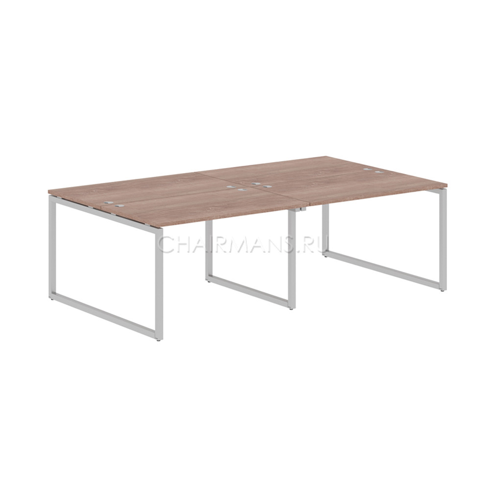 Кликните для увеличения изображения Стол 4-х местный Skyland XTEN-Q XQWST 2414 дуб сонома/алюминий