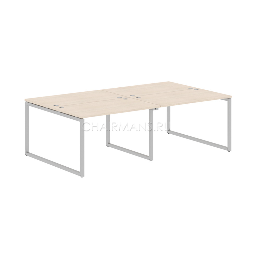 Кликните для увеличения изображения Стол 4-х местный Skyland XTEN-Q XQWST 2414 бук тиара/алюминий