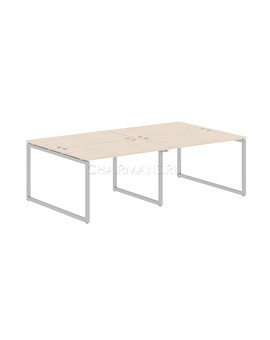 Стол 4-х местный Skyland XTEN-Q XQWST 2414 бук тиара/алюминий, изображение 1