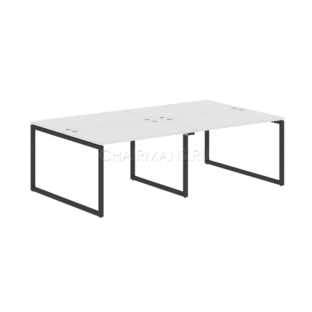Стол 4-х местный Skyland XTEN-Q XQWST 2414 белый/антрацит