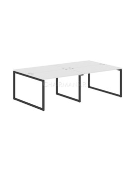Стол 4-х местный Skyland XTEN-Q XQWST 2414 белый/антрацит, изображение 1