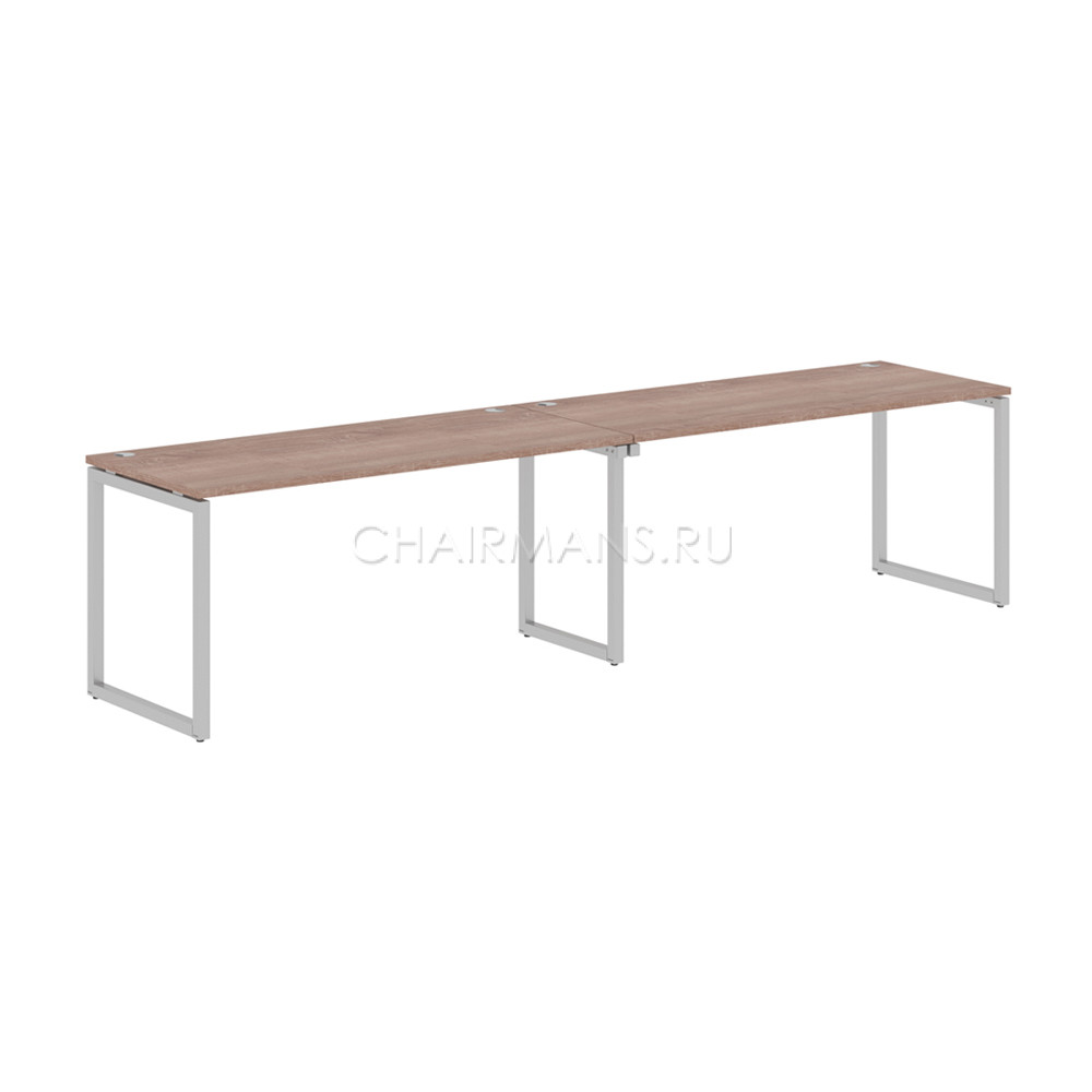 Стол 2-х местный Skyland XTEN-Q XQWST 3270 дуб сонома/алюминий