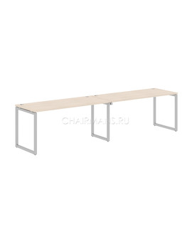 Стол 2-х местный Skyland XTEN-Q XQWST 3270 бук тиара/алюминий, изображение 1