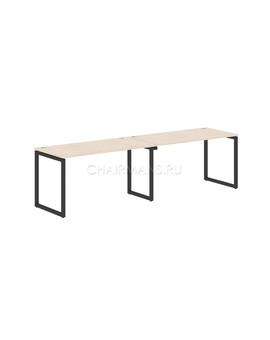 Стол 2-х местный Skyland XTEN-Q XQWST 2870 бук тиара/антрацит, изображение 1